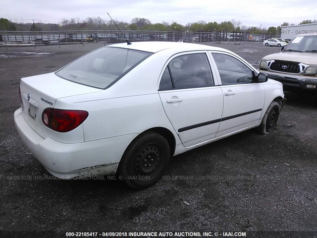 JTDBR32E932001584 - 2003 TOYOTA COROLLA CE/LE WHITE photo 4