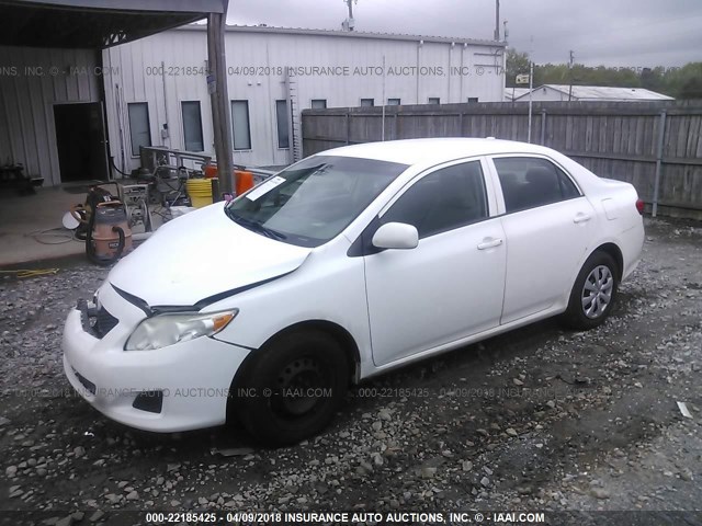 2T1BU4EE0AC307359 - 2010 TOYOTA COROLLA S/LE/XLE WHITE photo 2