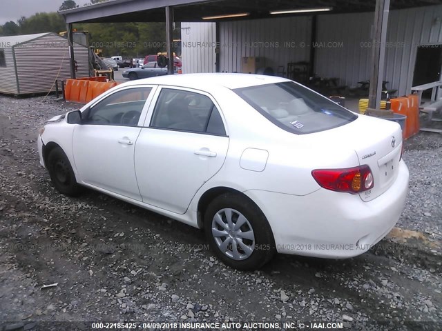 2T1BU4EE0AC307359 - 2010 TOYOTA COROLLA S/LE/XLE WHITE photo 3