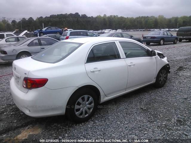 2T1BU4EE0AC307359 - 2010 TOYOTA COROLLA S/LE/XLE WHITE photo 4