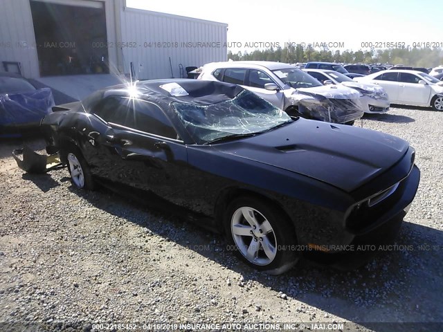 2C3CDYAG2DH674782 - 2013 DODGE CHALLENGER SXT BLACK photo 1