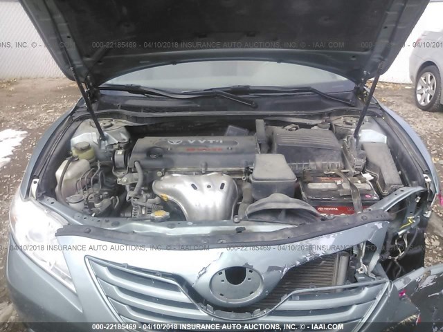 4T4BE46KX8R041459 - 2008 TOYOTA CAMRY CE/LE/XLE/SE GREEN photo 10