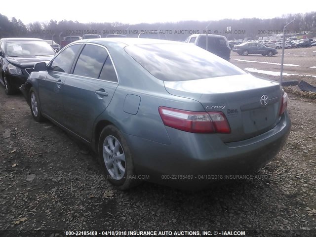 4T4BE46KX8R041459 - 2008 TOYOTA CAMRY CE/LE/XLE/SE GREEN photo 3
