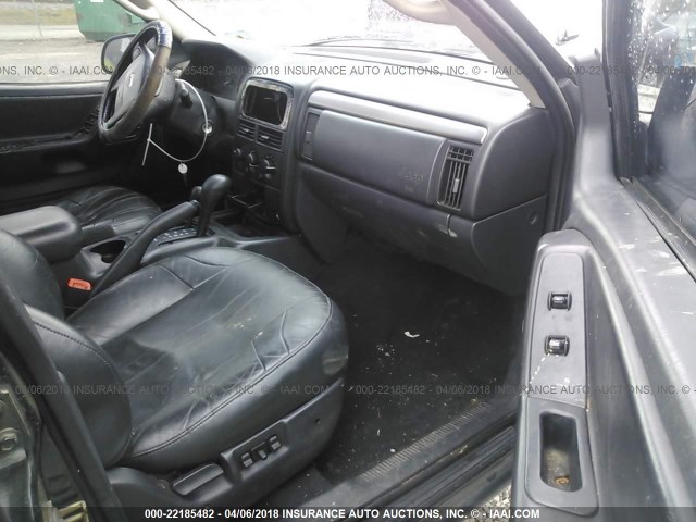 1J4GW38S82C228490 - 2002 JEEP GRAND CHEROKEE SPORT BLACK photo 5