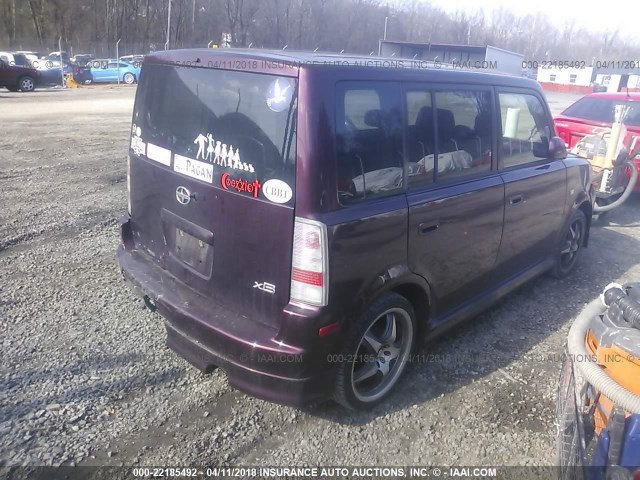 JTLKT324554012313 - 2005 TOYOTA SCION XB იასამნისფერი ფოტო 4