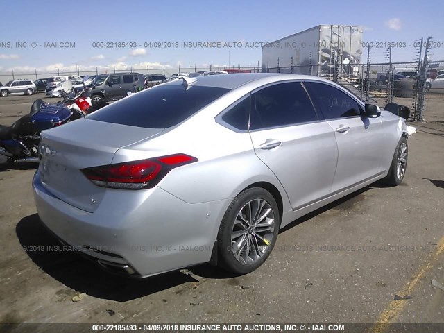 KMHGN4JE4FU014014 - 2015 HYUNDAI GENESIS 3.8L SILVER photo 4