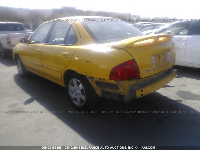 3N1CB51D96L500808 - 2006 NISSAN SENTRA 1.8/1.8S YELLOW photo 3