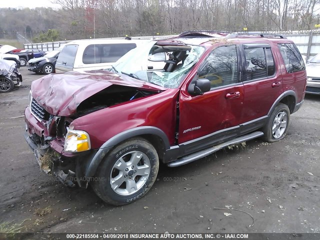1FMZU73W14UB09369 - 2004 FORD EXPLORER XLT/XLT SPORT/NBX MAROON photo 2