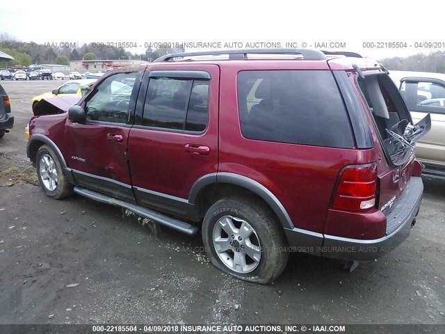 1FMZU73W14UB09369 - 2004 FORD EXPLORER XLT/XLT SPORT/NBX MAROON photo 3