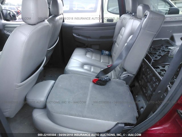 1FMZU73W14UB09369 - 2004 FORD EXPLORER XLT/XLT SPORT/NBX MAROON photo 8
