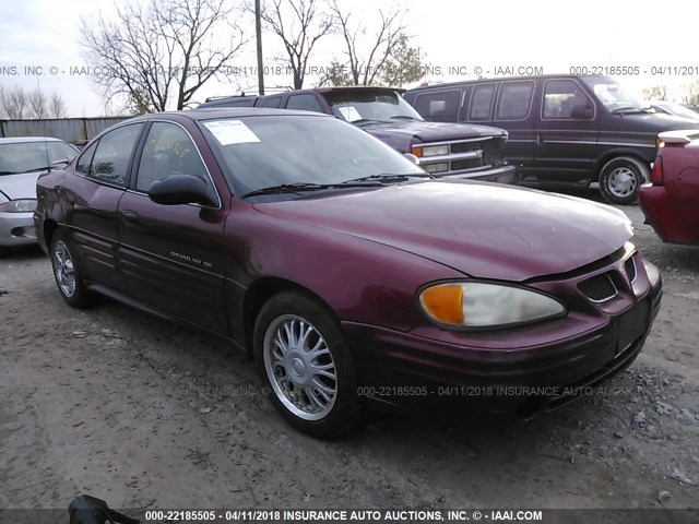 1G2NF52F12C152510 - 2002 PONTIAC GRAND AM SE1 MAROON photo 1