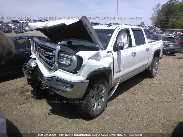 3GTU2NECXGG110460 - 2016 GMC SIERRA K1500 SLT WHITE photo 2