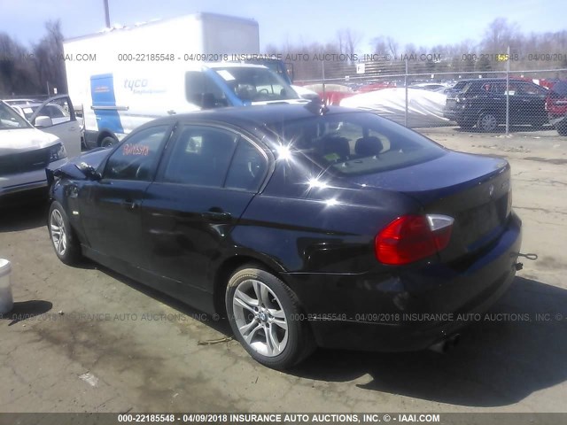 WBAVC93578K037018 - 2008 BMW 328 XI BLACK photo 3