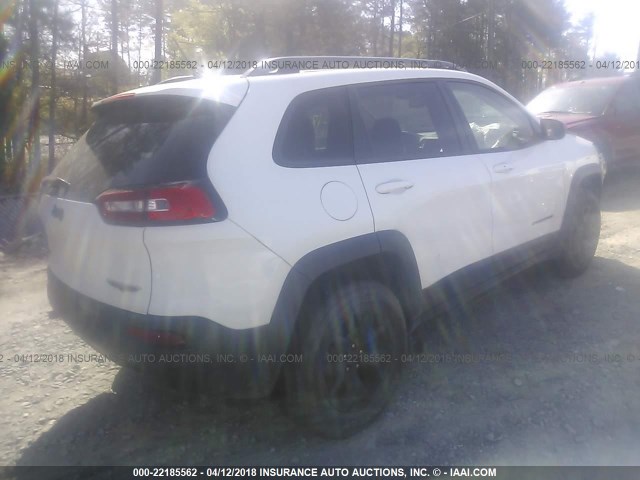 1C4PJMBS8EW216006 - 2014 JEEP CHEROKEE TRAILHAWK 白色 照片 4