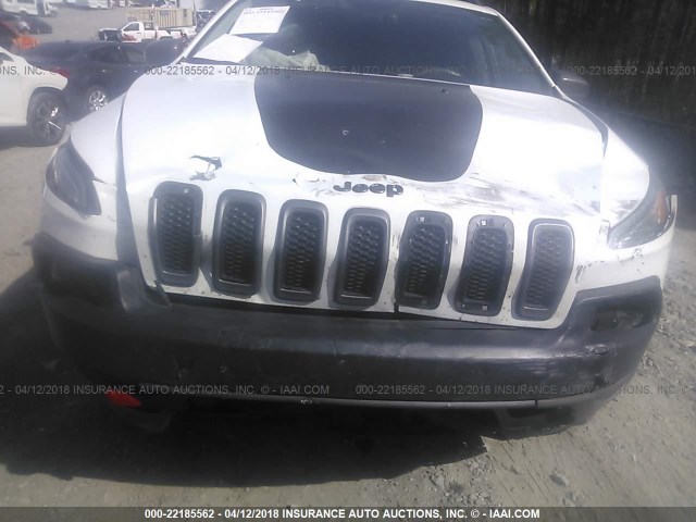 1C4PJMBS8EW216006 - 2014 JEEP CHEROKEE TRAILHAWK 白色 照片 6