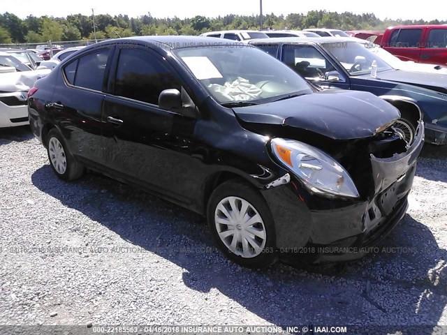 3N1CN7AP0EL834396 - 2014 NISSAN VERSA S/S PLUS/SV/SL BLACK photo 1