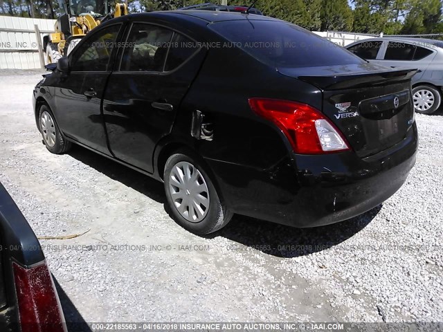 3N1CN7AP0EL834396 - 2014 NISSAN VERSA S/S PLUS/SV/SL BLACK photo 3