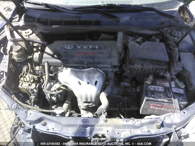JTNBE46K573098389 - 2007 TOYOTA CAMRY NEW GENERAT CE/LE/XLE/SE BLUE photo 10