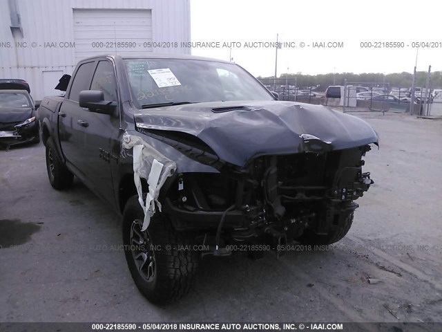 1C6RR7YT2JS235419 - 2018 RAM 1500 REBEL შავი ფოტო 1