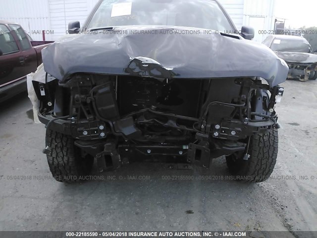 1C6RR7YT2JS235419 - 2018 RAM 1500 REBEL შავი ფოტო 6