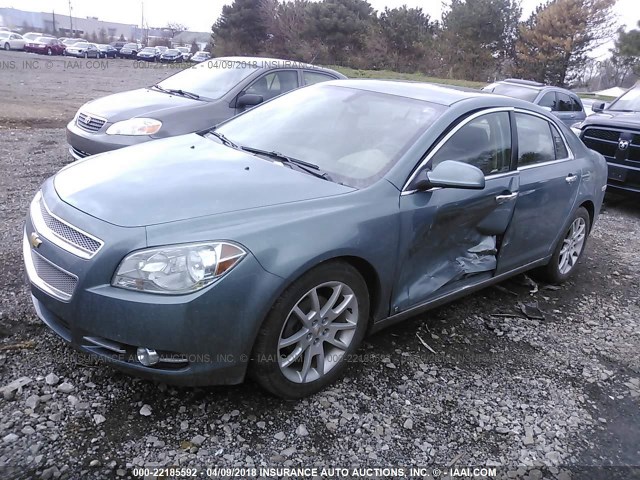 1G1ZK57B294254541 - 2009 CHEVROLET MALIBU LTZ 绿色 照片 2