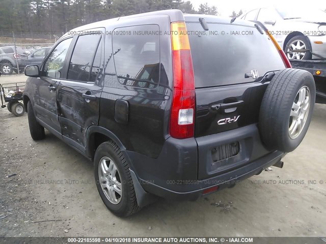 SHSRD78823U161415 - 2003 HONDA CR-V EX BLACK photo 3