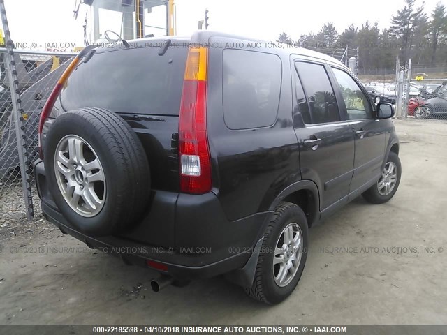 SHSRD78823U161415 - 2003 HONDA CR-V EX BLACK photo 4