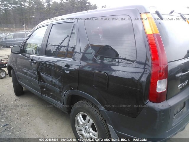 SHSRD78823U161415 - 2003 HONDA CR-V EX BLACK photo 6