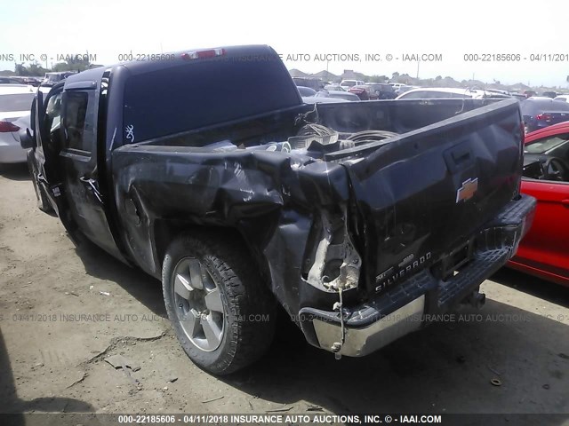 3GCPKSE34BG230100 - 2011 CHEVROLET SILVERADO K1500 LT GRAY photo 3