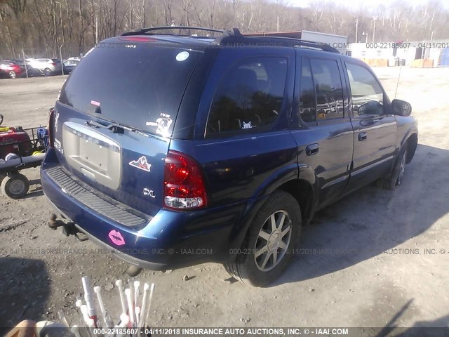 5GAET13P642309172 - 2004 BUICK RAINIER CXL BLUE photo 4