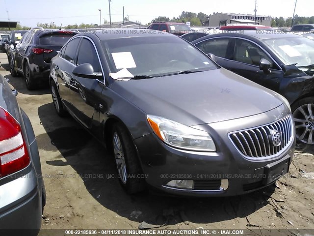 W04GN5EC3B1012036 - 2011 BUICK REGAL CXL GRAY photo 1