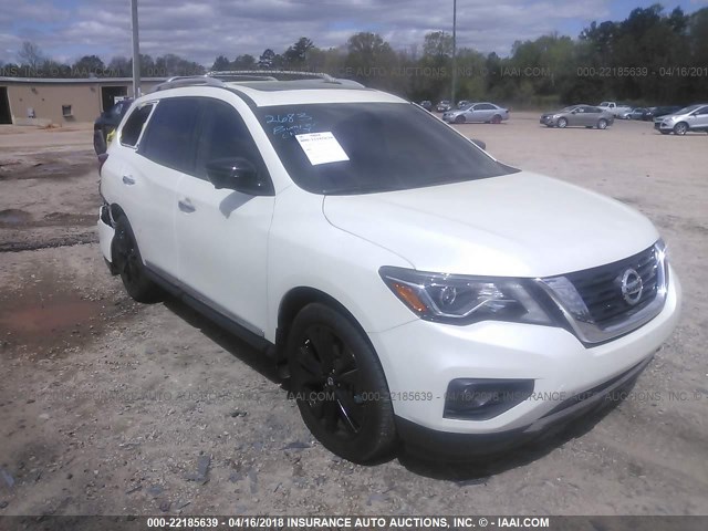 5N1DR2MN5HC683098 - 2017 NISSAN PATHFINDER S/SV/SL/PLATINUM WHITE photo 1