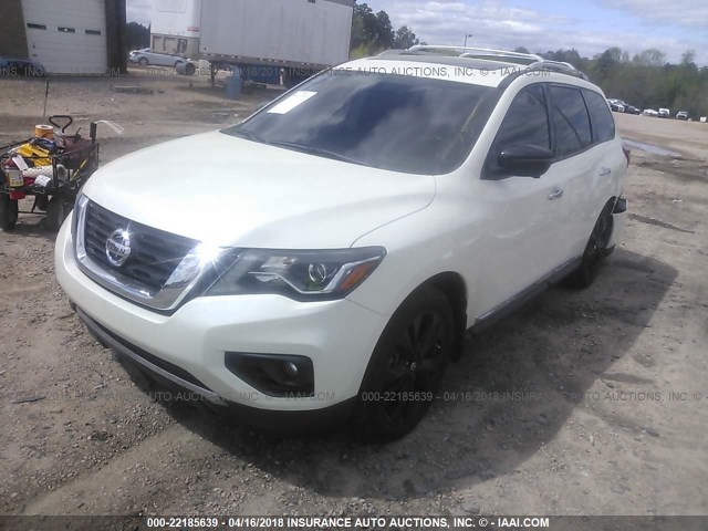 5N1DR2MN5HC683098 - 2017 NISSAN PATHFINDER S/SV/SL/PLATINUM WHITE photo 2