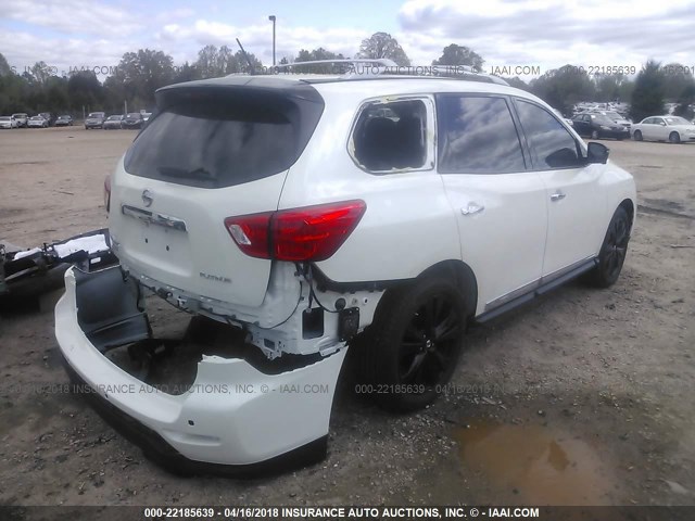 5N1DR2MN5HC683098 - 2017 NISSAN PATHFINDER S/SV/SL/PLATINUM WHITE photo 4