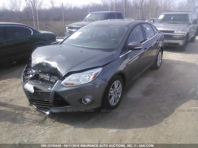 1FAHP3H25CL214397 - 2012 FORD FOCUS SEL GRAY photo 2