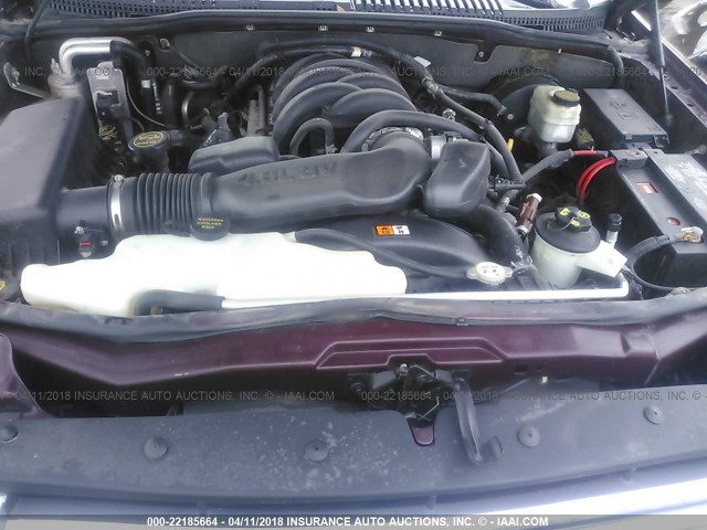 1FMEU75856UB14302 - 2006 FORD EXPLORER LIMITED 栗色 照片 10