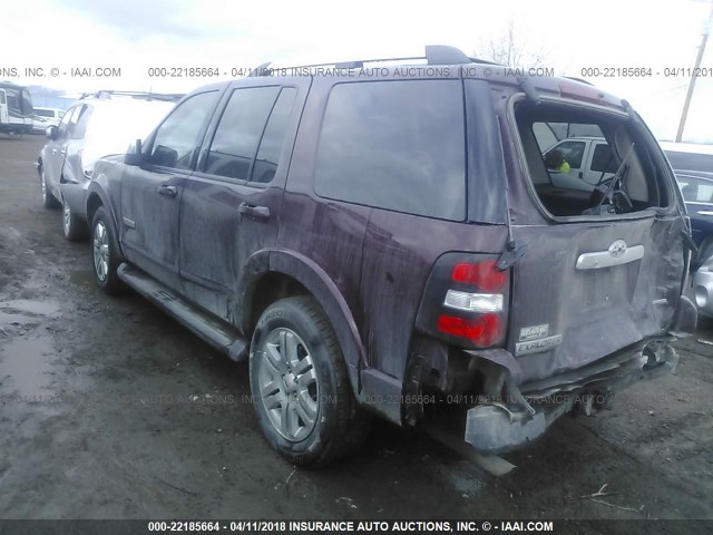 1FMEU75856UB14302 - 2006 FORD EXPLORER LIMITED 栗色 照片 3