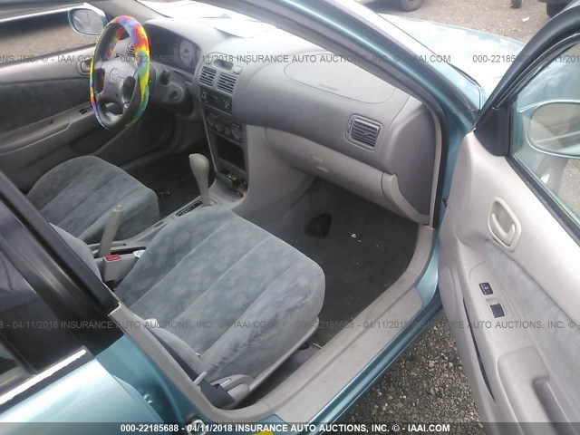 1NXBR18E2XZ210506 - 1999 TOYOTA COROLLA VE/CE/LE TURQUOISE photo 5