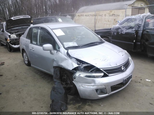 3N1BC1AP3BL423598 - 2011 NISSAN VERSA S/SL SILVER photo 1