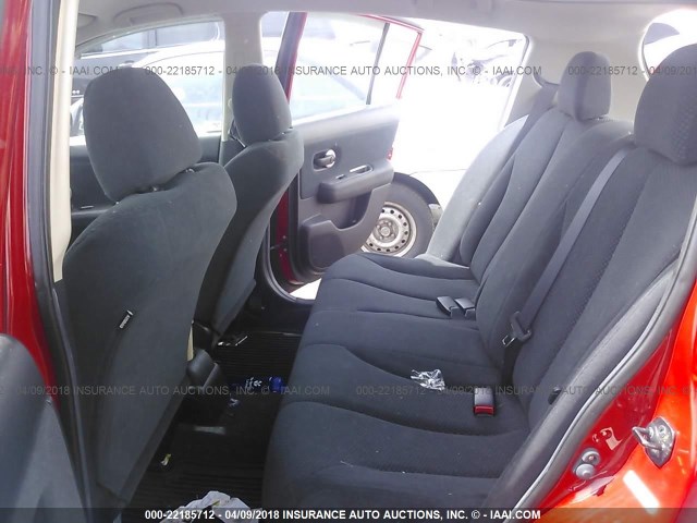 3N1BC1CP4CK290919 - 2012 NISSAN VERSA S/SL RED photo 8