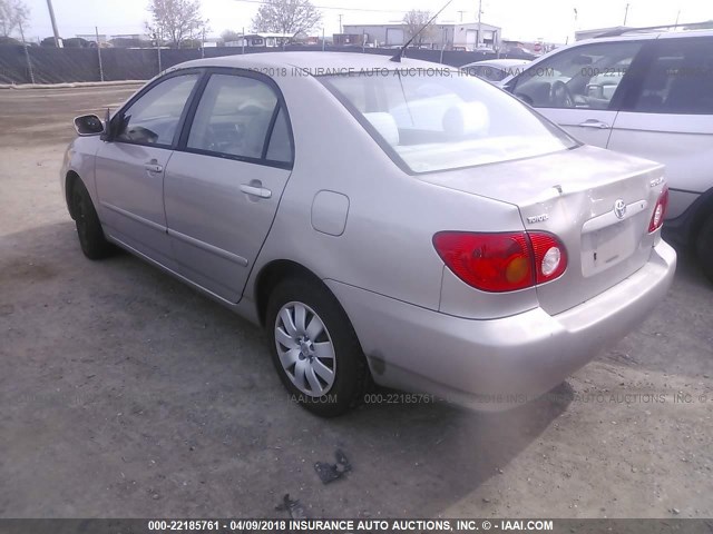 1NXBR32E13Z126188 - 2003 TOYOTA COROLLA CE/LE/S SILVER photo 3