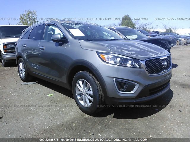 5XYPG4A35JG403851 - 2018 KIA SORENTO LX/L GRAY photo 1