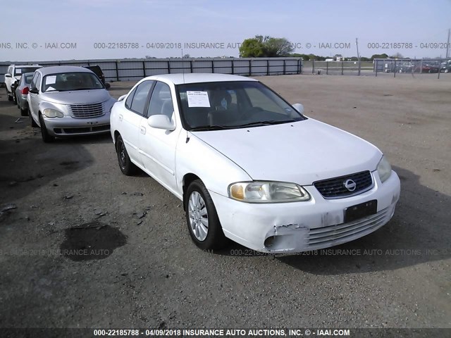 3N1CB51D73L705765 - 2003 NISSAN SENTRA XE/GXE WHITE photo 1