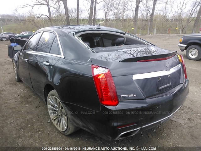 1G6AX5SX2E0178669 - 2014 CADILLAC CTS LUXURY COLLECTION BLACK photo 3