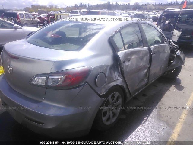 JM1BL1UG8C1591674 - 2012 MAZDA 3 I SILVER photo 4