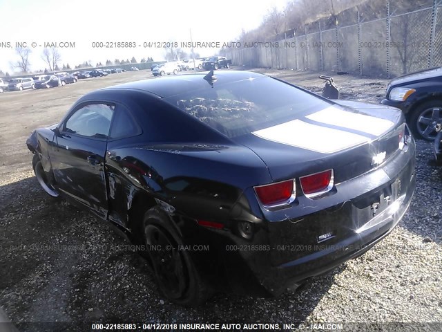 2G1FA1ED4B9111323 - 2011 CHEVROLET CAMARO LS BLACK photo 3