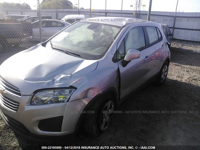 3GNCJKSB5FL244783 - 2015 CHEVROLET TRAX LS GRAY photo 6