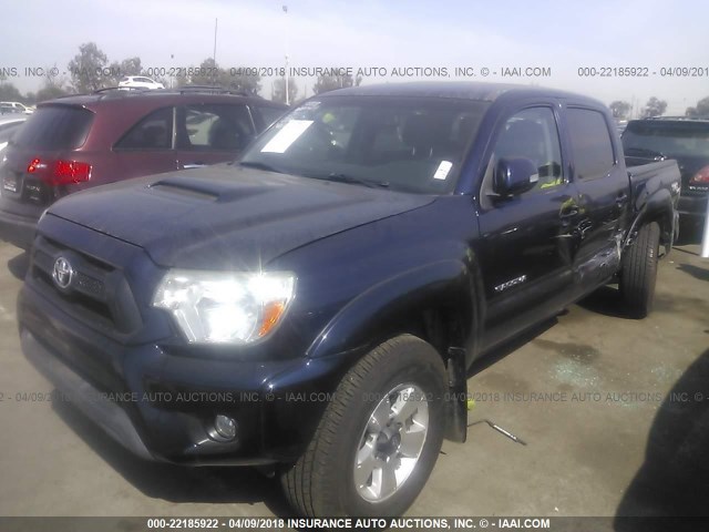 3TMJU4GN8DM146800 - 2013 TOYOTA TACOMA DOUBLE CAB PRERUNNER BLUE photo 2