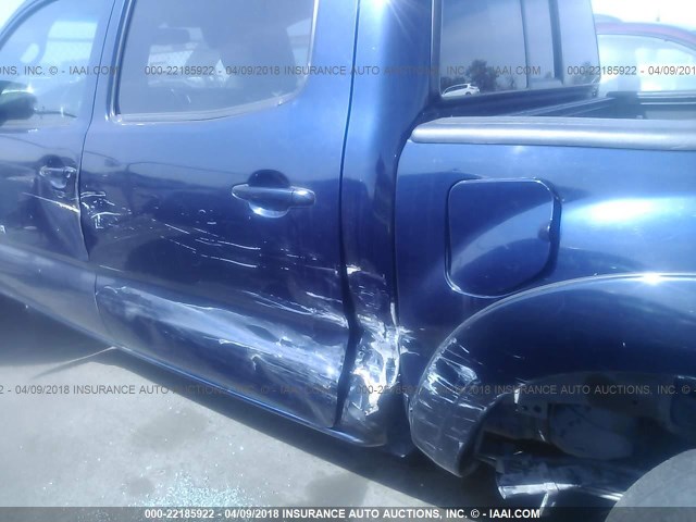 3TMJU4GN8DM146800 - 2013 TOYOTA TACOMA DOUBLE CAB PRERUNNER BLUE photo 6