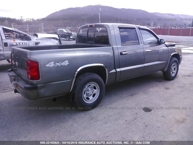 1D7HW28K26S510811 - 2006 DODGE DAKOTA QUAD/ST SILVER photo 4